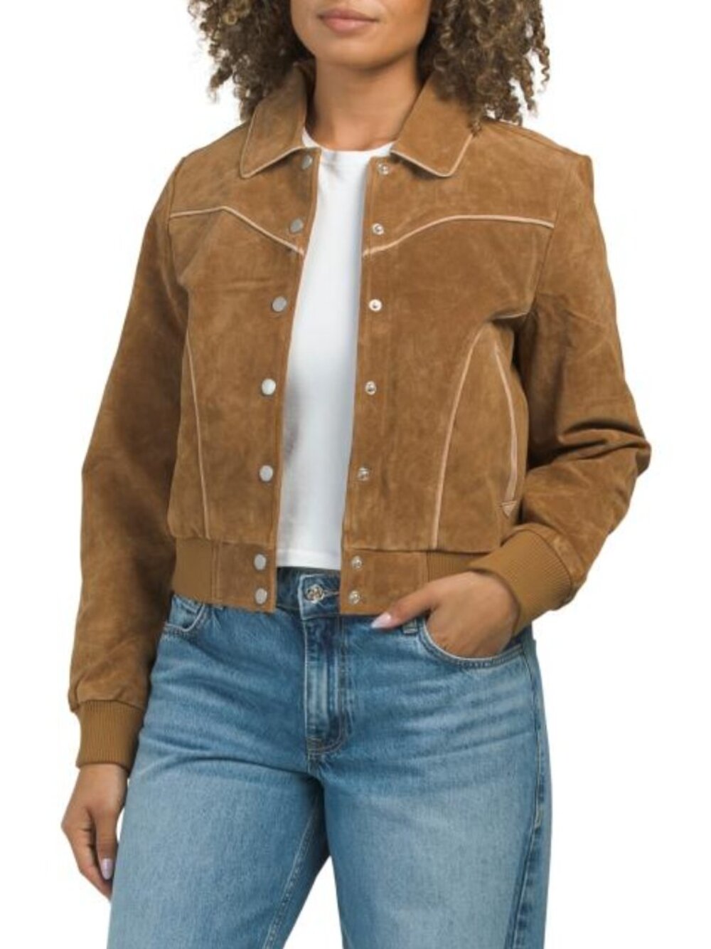 AVEC LES FILLES Suede Jacket